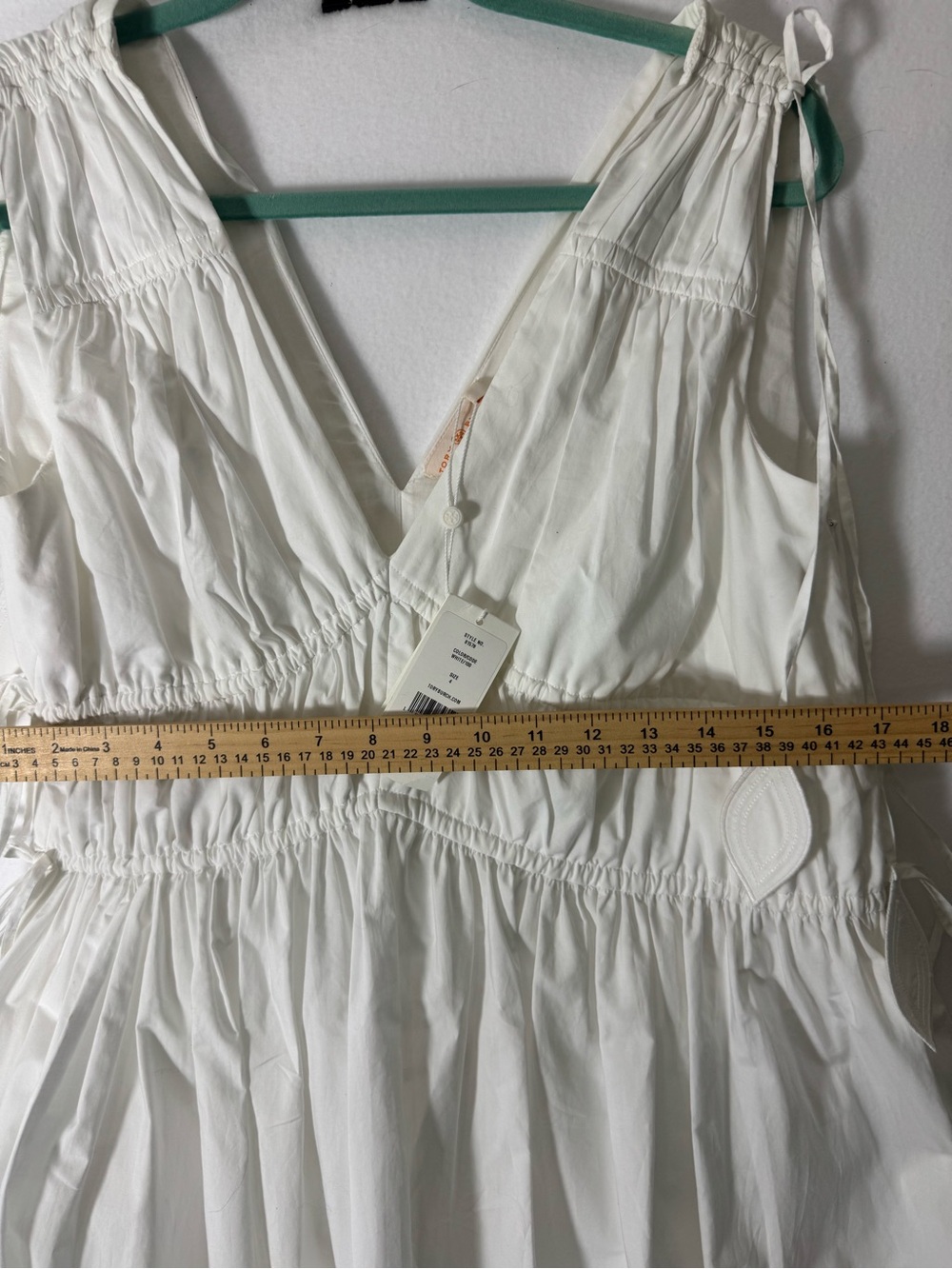 NWT Tory Burch sleeveless smock Pleated dress Sz 4 with pockets - Picture 8 of 11